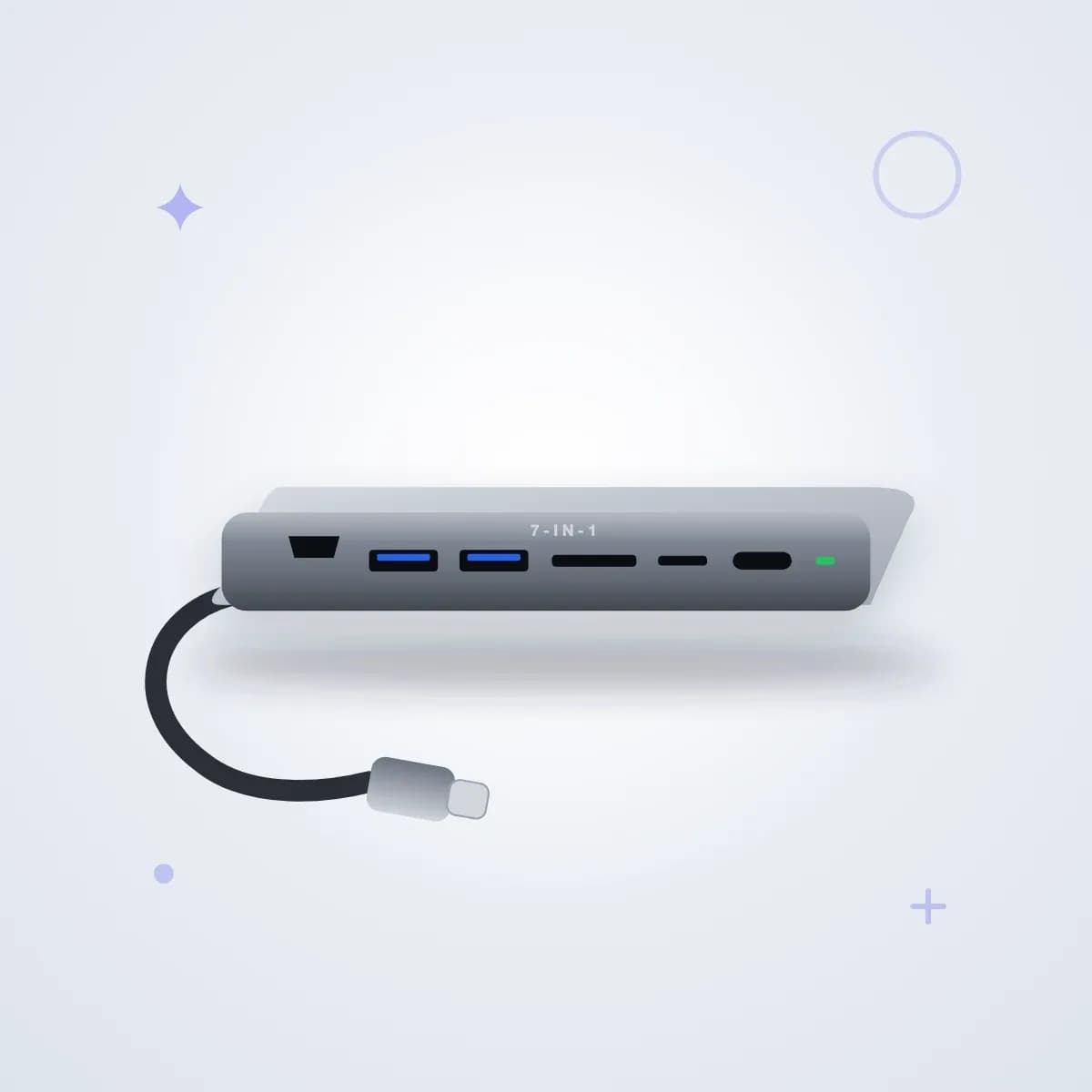 هاب USB-C هفت‌کاره