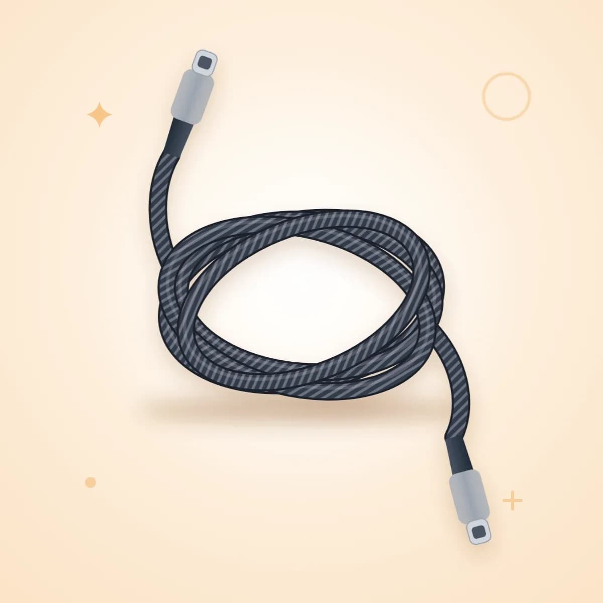 کیبل USB-C به USB-C ‏۱۰۰ وات، ۲ متری